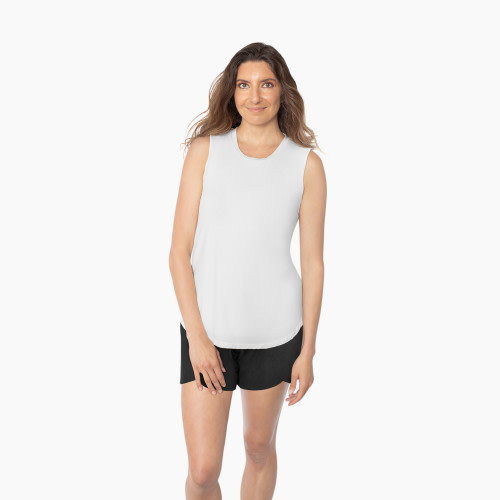 Kindred Bravely Bamboo Nursing & Maternity Tank Top - White, Medium