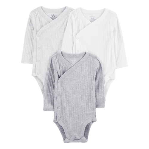 Baby 3-Pack Long-Sleeve Side-Snap Bodysuits - Carter's | Carter's