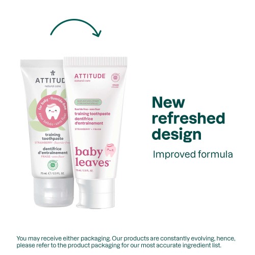 Fluoride-free training toothpaste