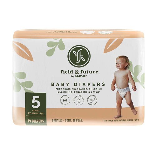 Field & Future by H-E-B Jumbo Pack Baby Diapers - Size 5