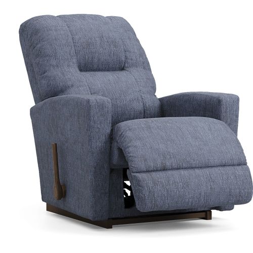 La-Z-Boy Casey I Blue Polyester Fabric Rocker Recliner