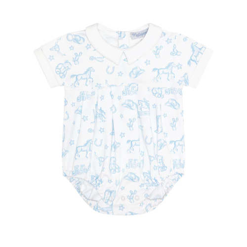 Blue Lone Star Toile Bubble