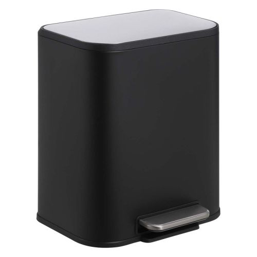 Kitchen Trash Can, 5.3 Gallon Stainless Steel Garbage Can With Soft Close Lid & Removable Inner Bucket, Step On Waste Bin For Home Office Living Room