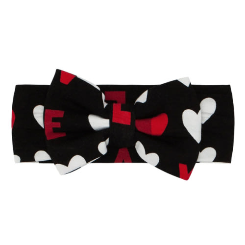 Little Sleepies ™ | Black XOXO Luxe Bow Headband