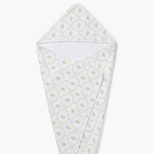 Hooded Towel - Pastel Trellis – Hill House Home