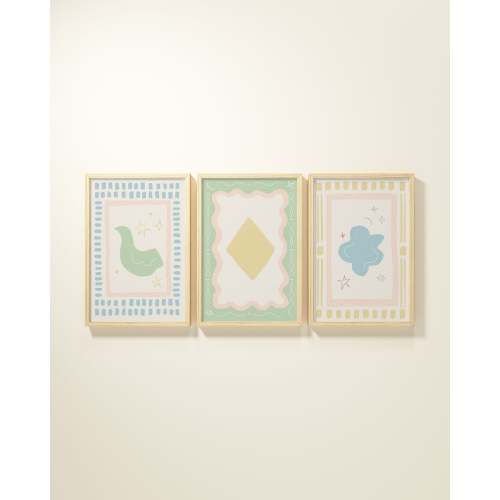 Artist's Apartment Framed Wall Art Set in Mint