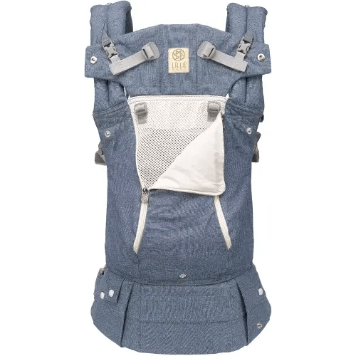 LÍLLÉbaby Complete All Seasons Ergonomic 6-in-1 Baby Carrier Infant to Toddler with Lumbar Support (7-45 Pounds), 360 Degree Baby Wearing & Multi-Position, Inward & Outward Facing (Chambray)