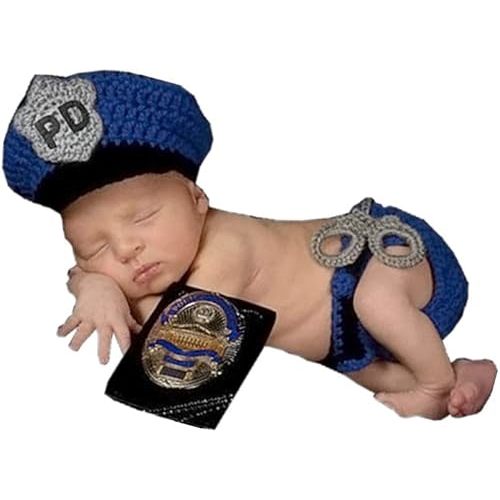 Newborn Baby Handmade Crochet Knitting Costume Infant Photography Prop Hats Pants Suit