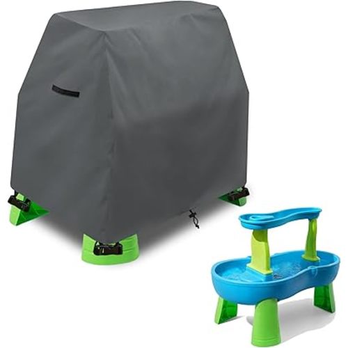 Kids Water Table Cover Fit Rain Showers Splash Pond Water Table,Waterproof Dust Proof Anti-UV Outdoor Toys Cover-Cover only