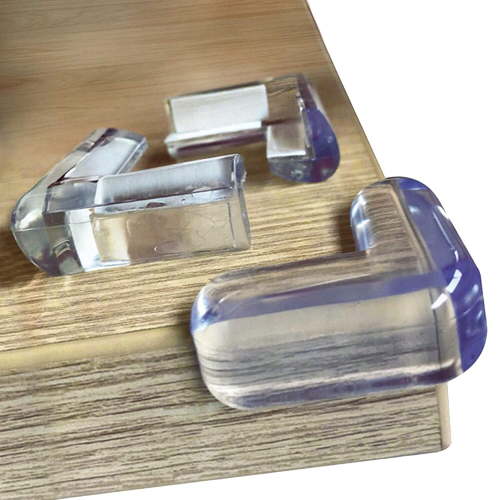 Foeses Clear Edge Bumpers (20-Pack) Corner Protectors for Baby Safety from Table Corners, High Resistant Furniture Corner Bumper, Child Proof Rubber Cabinet Cushion Cover, Covers