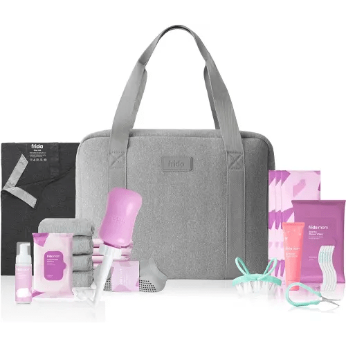 Frida Mom Motherload[ed] Hospital Bag - Pre-Packed Essentials for Labor and Delivery, Postpartum Recovery and Baby (30 Piece Gift Set)