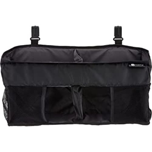 4moms Breeze Playard Diaper Caddy, Storage Basket for Diapers, Baby Wipes, and Organization, to Keep Essentials Within Reach, Black