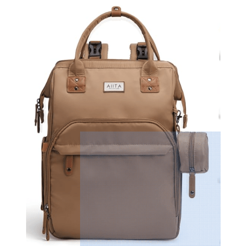 Diaper Bag Backpack, Multifunction Diaper Bag with Changing Station, Stylish Baby Bags, Large Unisex Diaper Backpack for Mom and Dad, Baby Registry Search, Portable Changing Pad – Coffee Brown