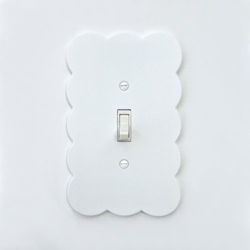 Pastel White Cloud Light Switch Cover Single Toggle Custom Design Replacement Switch Cover Plate Baby Shower Gift