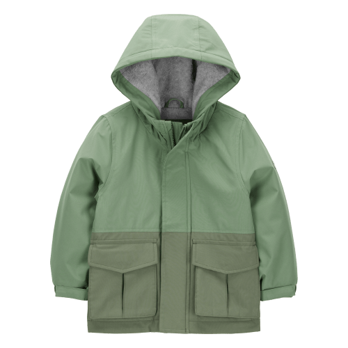 Baby Midweight Color Block Jacket - Green - OshKosh | Carter's