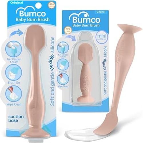 Bumco Diaper Cream Spatula - Full & Mini - Dusty Pink