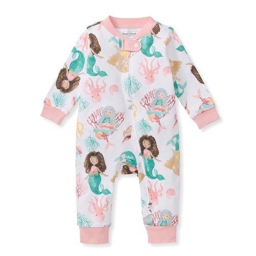 Burt's Bees Baby baby-girls Sleep and Play Pajamas, 100% Organic Cotton, One-piece Footless Pajamas