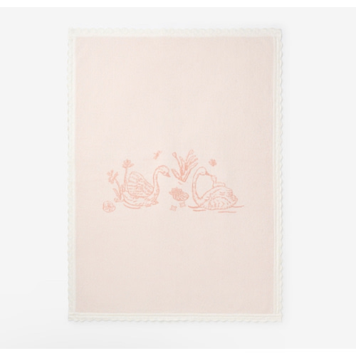 Swan Knit Blanket – Elegant Baby