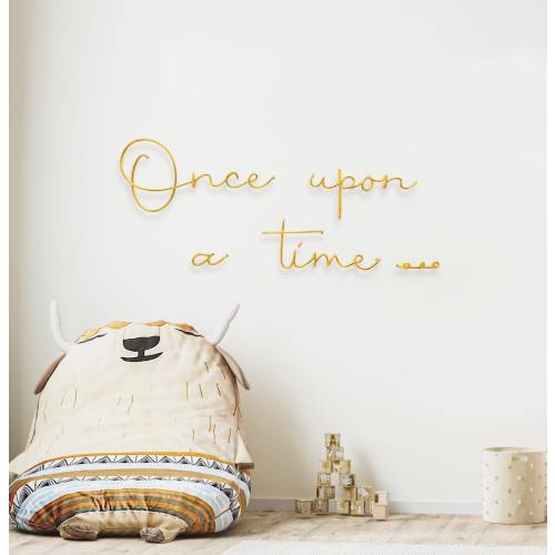 Once upon a time Wire Sign | Reading Corner Decor | Library Sign | Story Time | Nursery Décor | Playroom Décor