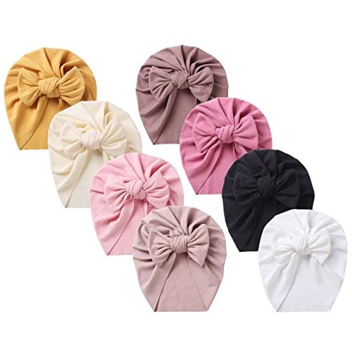 QandSweet Baby Girls' Hats & Caps Knotted Turban Cute Toddler Hat Hair Accessories 3-36M