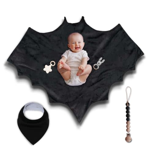 Goth Baby Swaddle Blanket, Unisex Halloween blanket
