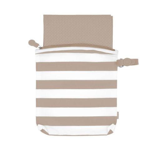 Ubbi On-The-Go Changing Mat + Bag - Taupe
