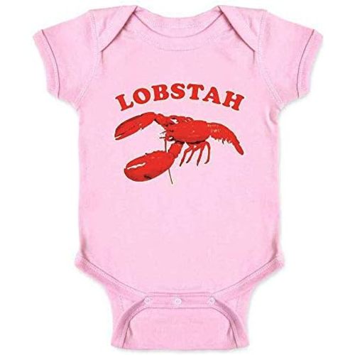 Pop Threads Lobstah Maine Lobster New England Boston Funny Infant Baby Boy Girl Bodysuit