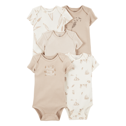 Baby 5-Pack Short-Sleeve Bodysuits - Carter's | Carter's