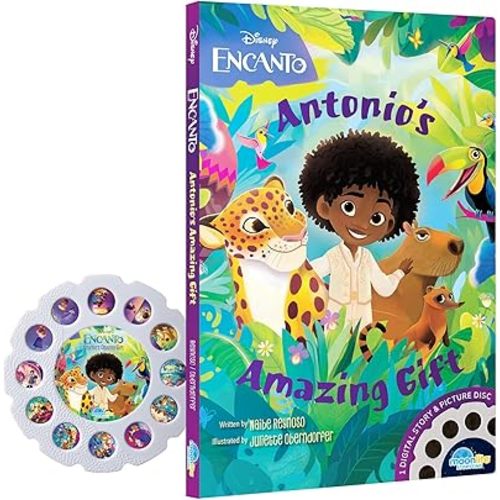 Moonlite Storytime Encanto Antonio’s Amazing Gift Kids Story Projector, Digital Story, Digital Disney Books for Kids, Book Projector Picture Disc, Kids Learning Gifts Ages 12 Months and Up