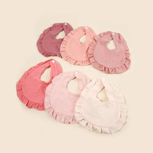 Children Bib Set Cotton Muslin Toddler Baby