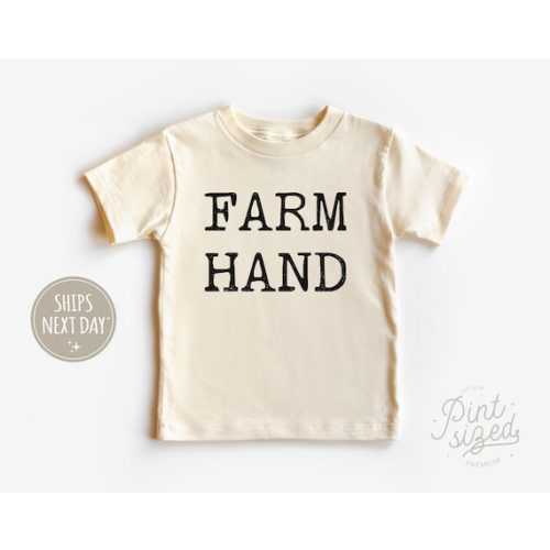 Farm Hand Toddler Shirt Minimalist Farm Natural Kids Shirt Country Toddler Tee - Etsy