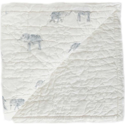 Pehr Follow Me Quilted Organic Cotton Baby Blanket, Follow Me Elephant