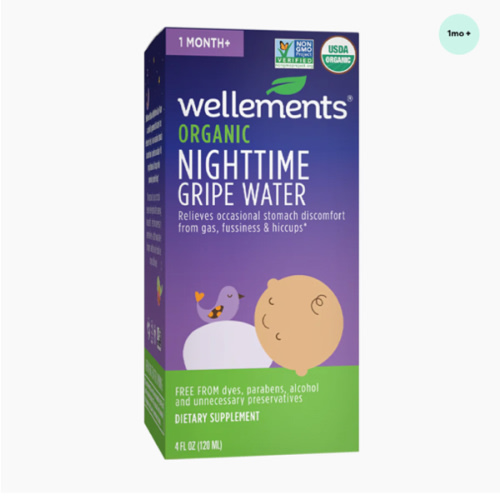 Organic Nighttime Gripe Water For Babies & Infants - Gripe Water For Night Time | Wellements