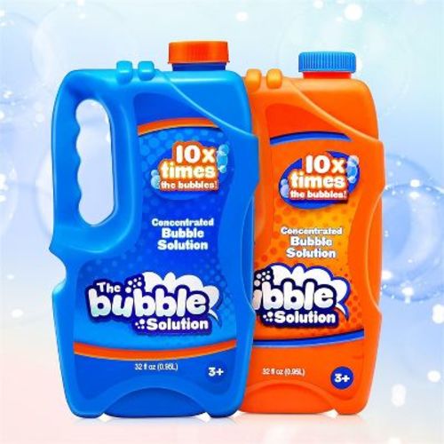 Joyfy 64oz Bubble Solution Refill, 2 Bottles Concentrated Solution for Bubble Machine, Guns, Blasters, Wand Refill, Summer Ountdoor Fun, Easter Toys