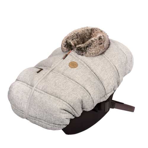 Petit Coulou Winter Baby Car Seat Cover, Wool Collection, Selenite
