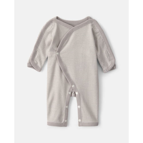 Baby Striped 100% Cotton Sleep & Play Pajama - Grey | Carter's