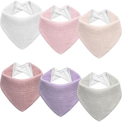 Muslin Baby Bibs Baby Drool Bandana Bibs for Baby Girls Boys Infant Newborn Toddler Drooling and Teething