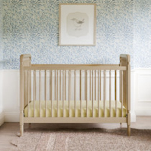 Namesake Liberty 3-in-1 Convertible Spindle Crib with Toddler Bed Conversion Kit - Washed Pine