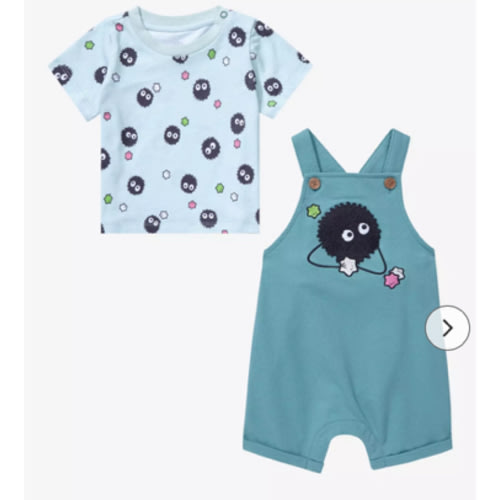 Studio Ghibli Spirited Away Soot Sprite Infant Overall Set - BoxLunch Exclusive | BoxLunch