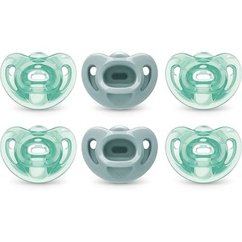 NUK Comfy Pacifiers, 0-6 Months, 6 Pack