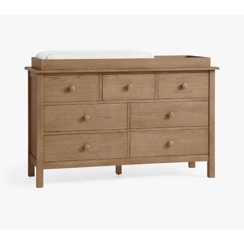 Kendall Extra Wide Nursery Changing Table Dresser & Topper | Pottery Barn Kids