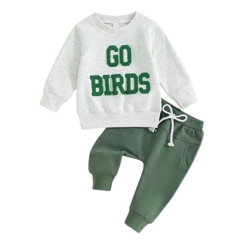 Go Birds Sweatsuit; 3-6 months