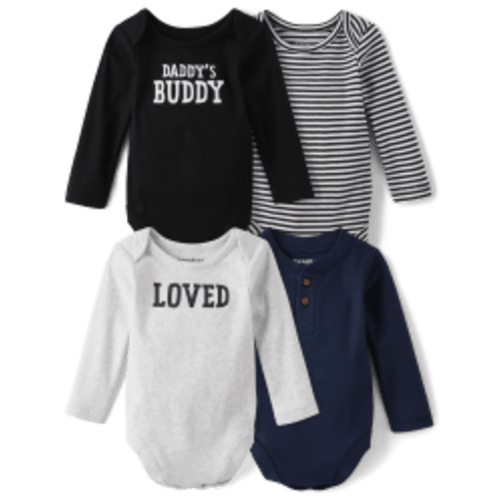 Baby Boys Striped Bodysuit 4-Pack