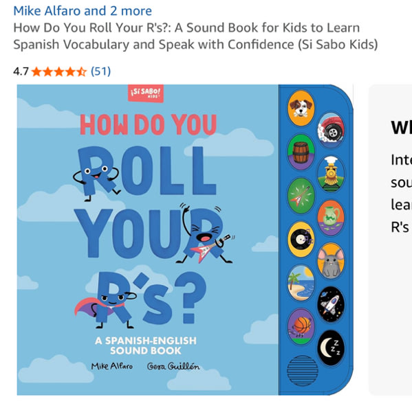 How Do You Roll Your R's?: A Sound Book for Kids to Learn Spanish Vocabulary and Speak with Confidence (Si Sabo Kids)
