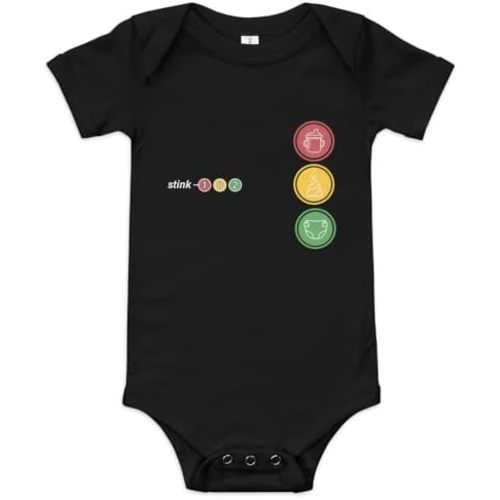STINK-182 Baby Onesie, 100% Cotton, Sizes 3-24m, Unisex-Babies, Rock Band Baby Bodysuit for Blink-182 Fans