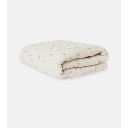 Garbo & Friends Viola Muslin Filled Blanket – blue daisy