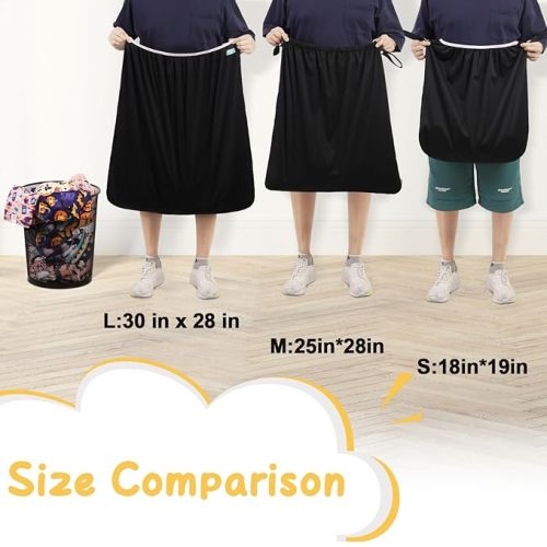 ALVABABY Reusable Diaper Pail Liner for Baby Cloth Diaper,Rubbish Bag,Laundry,Kitchen Garbage Cans 25 * 14.5 * 28in Gallons Laundry Bag LLM-B29 - Medium Gray
