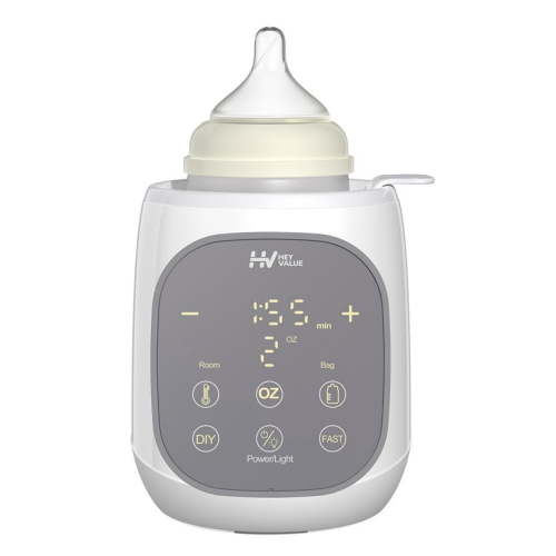 HEYVALUE Fast Bottle Warmer 12-in-1 Water Bath Baby Bottle Warmer for Breastmilk and Formula, Baby Milk Warmers for All Bottles gray