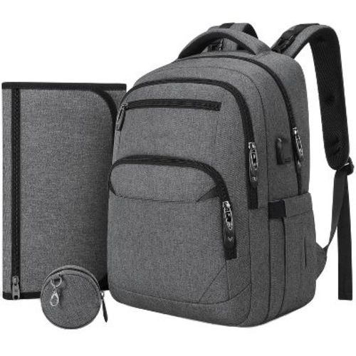 Itopfox Multi-Function Baby Diaper Backpack with Portable Changing Pad, Pacifier Holder, USB Charging Port, Ideal for Moms and Dads