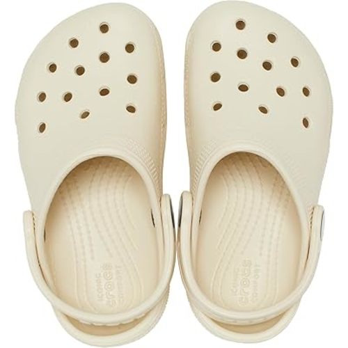 Amazon.com | Crocs Kids Classic Clogs, Bone, 10 US Unisex Toddler | Clogs & Mules